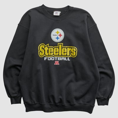 Pittsburgh Steelers NFL 2010s Pullover Sweatshirt - Black - M by Fanatics Real Vintage