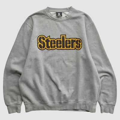 Pittsburgh Steelers NFL 2010s Pullover Sweatshirt - Gray - L by Fanatics Real Vintage