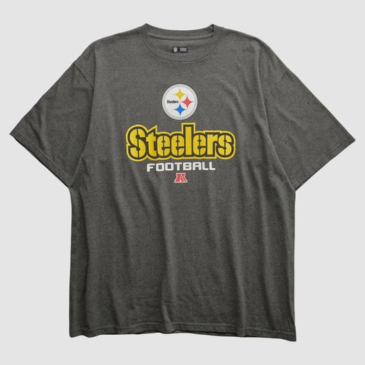 Pittsburgh Steelers NFL 2010s T-shirt - Charcoal - XL by Fanatics Real Vintage