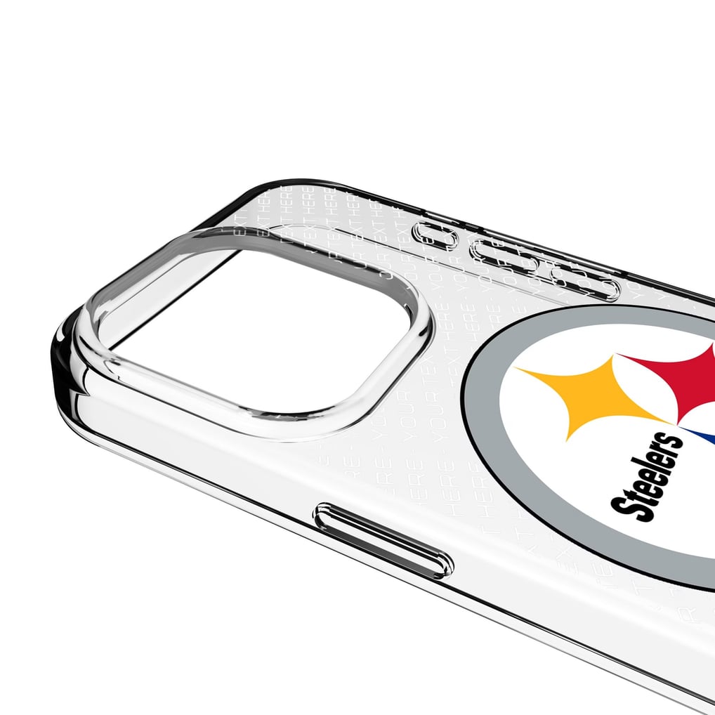 Pittsburgh Steelers Personalized Endzone Plus Design iPhone Clear Case