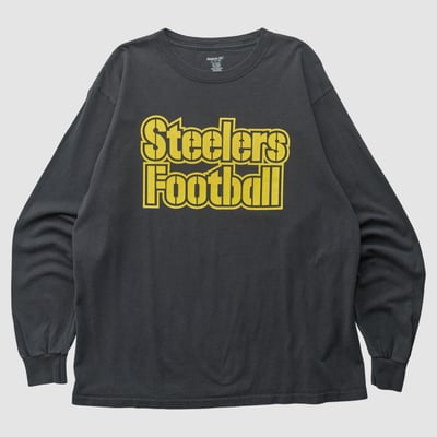 Pittsburgh Steelers Reebok 2000s Long Sleeve T-shirt - Black - XL by Fanatics Real Vintage