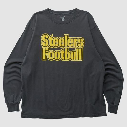 Pittsburgh Steelers Reebok 2000s Long Sleeve T-shirt - Black - XL by Fanatics Real Vintage