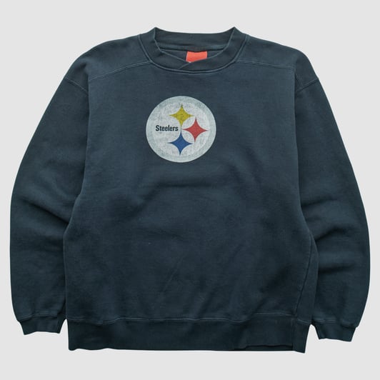 Pittsburgh Steelers Reebok 2000s Pullover Sweatshirt - Navy - M by Fanatics Real Vintage