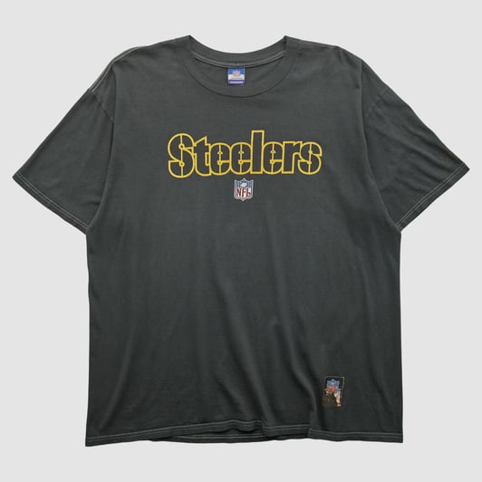 Pittsburgh Steelers Reebok 2000s T-shirt - Black - 2XL by Fanatics Real Vintage