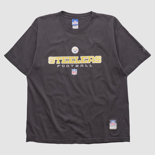 Pittsburgh Steelers Reebok 2000s T-shirt - Black - XL by Fanatics Real Vintage