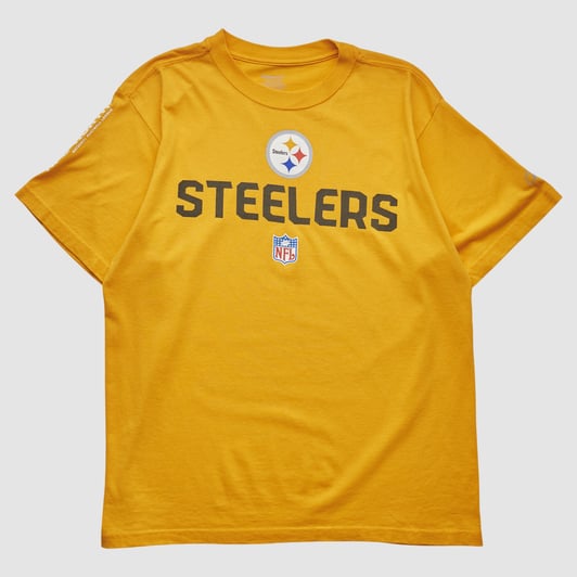 Pittsburgh Steelers Reebok 2000s T-shirt - Yellow - M by Fanatics Real Vintage