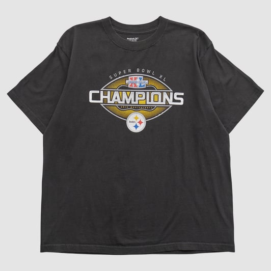 Pittsburgh Steelers Reebok 2006 T-shirt - Black - L by Fanatics Real Vintage