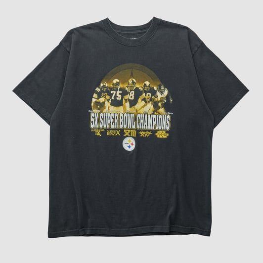 Pittsburgh Steelers Reebok 2006 T-shirt - Black - M by Fanatics Real Vintage