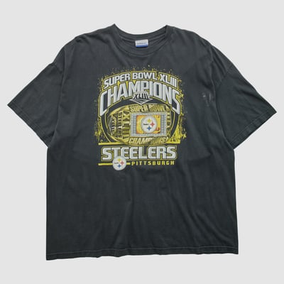 Pittsburgh Steelers Reebok 2009 T-shirt - Black - 4XL by Fanatics Real Vintage