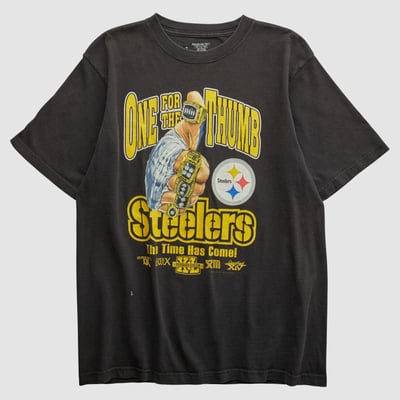 Pittsburgh Steelers Reebok 2010s T-shirt - Black - S by Fanatics Real Vintage