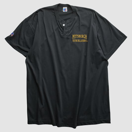 Pittsburgh Steelers Russell 2000s T-shirt - Black - XL by Fanatics Real Vintage