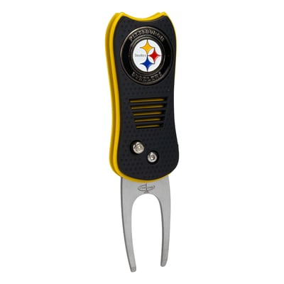 Pittsburgh Steelers Switchblade Divot Tool With Magnetic Ball Marker