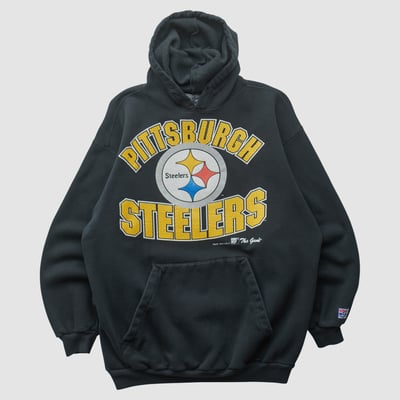 Pittsburgh Steelers The Game 1994 Hooded Pullover Sweatshirt - Black - S by Fanatics Real Vintage