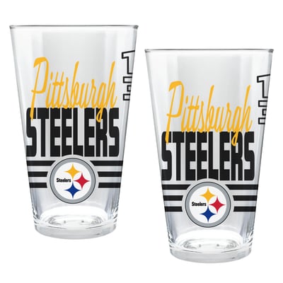 Pittsburgh Steelers Two-Piece 16oz. Heritage Pint Glass Set