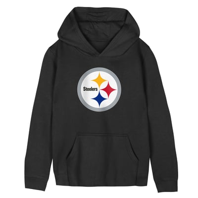 Pittsburgh Steelers Outerstuff Preschool Primary Logo Fleece Hoodie - Black
