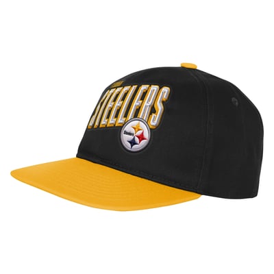 Pittsburgh Steelers Outerstuff Preschool Wordmark Snapback Hat - Black/Gold