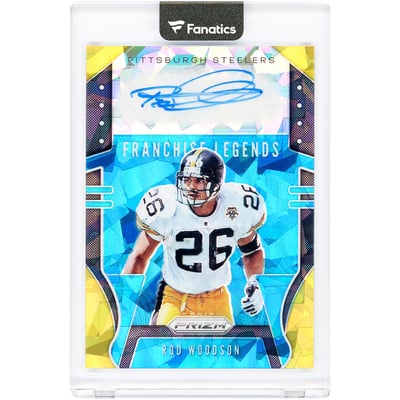 Rod Woodson Pittsburgh Steelers Autographed 2019 Panini Prizm Franchise Legends Blue Ice Prizm #FR-RW #23/99 Card