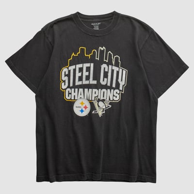 Steel City Champions Reebok 2009 T-shirt - Black - M by Fanatics Real Vintage