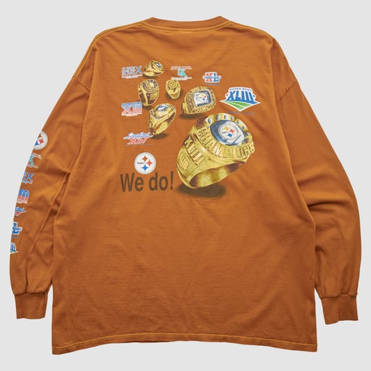 Super Bowl XLIII NFL 2009 Long Sleeve T-shirt - Clay - 2XL by Fanatics Real Vintage