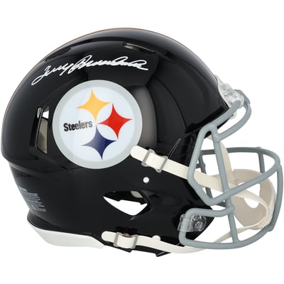 Terry Bradshaw Pittsburgh Steelers Autographed Fanatics Authentic Riddell 1963-1976 Throwback Speed Authentic Helmet