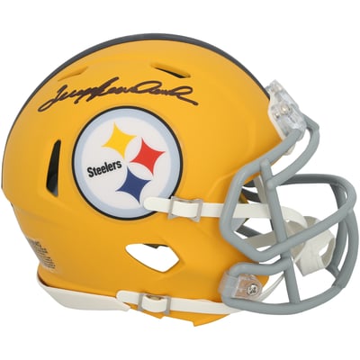 Terry Bradshaw Pittsburgh Steelers Autographed Fanatics Authentic Riddell 2025 Alternate Speed Mini Helmet 