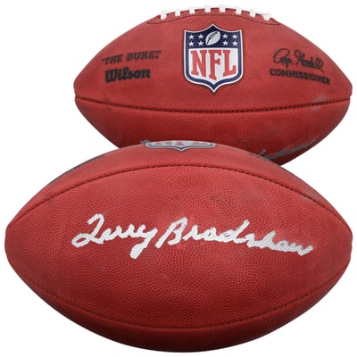 Terry Bradshaw Pittsburgh Steelers Autographed Fanatics Authentic Wilson Duke Full Color Football 