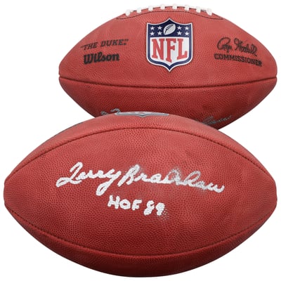 Terry Bradshaw Pittsburgh Steelers Autographed Fanatics Authentic Wilson Duke Full Color Football with "HOF 89" Inscription