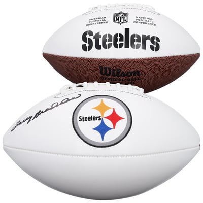 Terry Bradshaw Pittsburgh Steelers Autographed Fanatics Authentic Wilson White Panel Football 