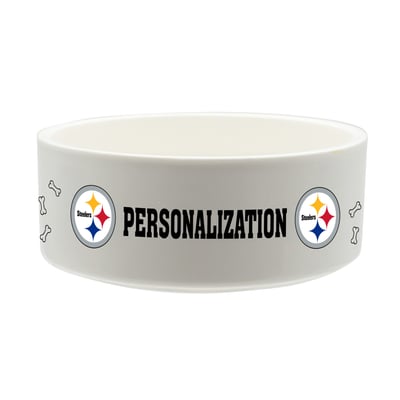 Pittsburgh Steelers The Memory Company 35oz. Personalized Ceramic Pet Bowl