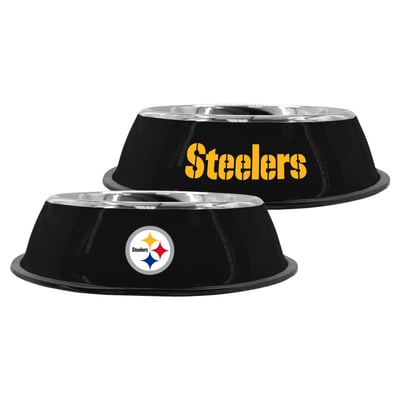 Pittsburgh Steelers The Memory Company 9" Stainless Steel Pet Bowl