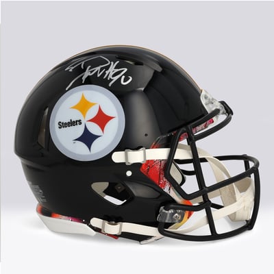 T.J. Watt Pittsburgh Steelers Autographed Fanatics Authentic Riddell Speed Authentic Helmet - Art by Shawn Voelker - NF70444456