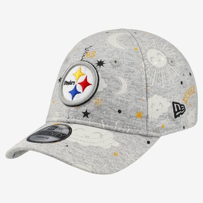 Pittsburgh Steelers New Era Toddler Sky 9TWENTY Adjustable Hat - Heather Gray
