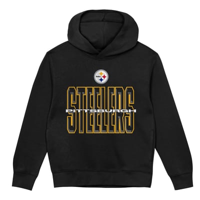 Pittsburgh Steelers Outerstuff Toddler Field General Fleece Hoodie - Black