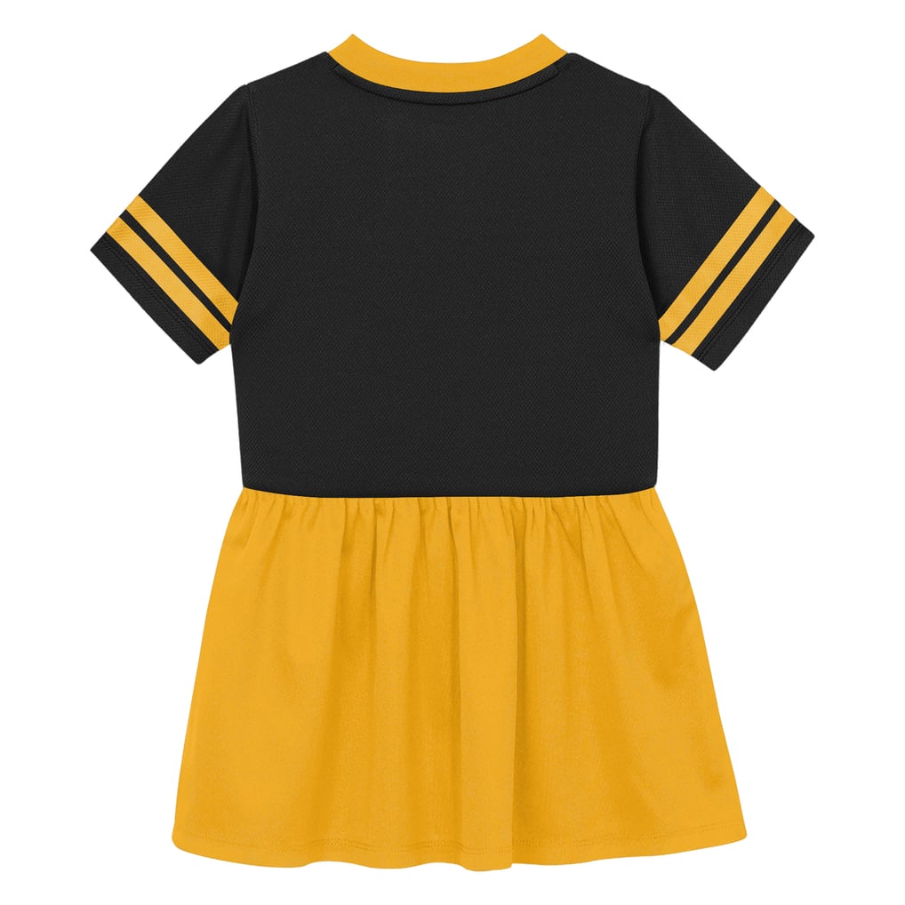 Toddler Pittsburgh Steelers Outerstuff Black Stadium Lights V-Neck Fashion Football Jersey Dress