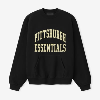 Pittsburgh Steelers Fear of God x NFL Unisex 90s Relaxed Sweatshirt - Black