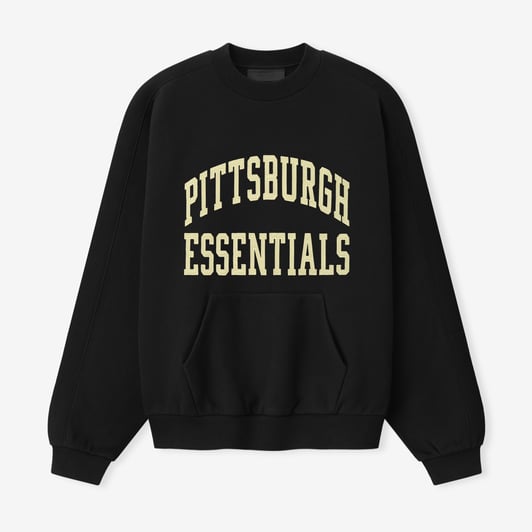 Pittsburgh Steelers Fear of God x NFL Unisex 90s Relaxed Sweatshirt - Black
