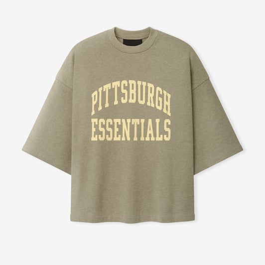 Pittsburgh Steelers Fear of God x NFL Unisex Merch T-Shirt - Heather Gray
