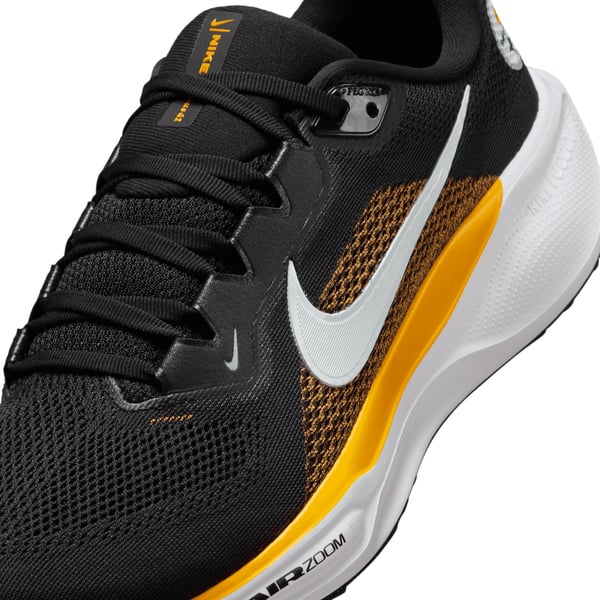 Nike‎ Air zoom men  7.5 medium womens 9.5 Pittsburgh Steelers Color Black Yellow Unisex Pittsburgh Steelers Nike Black Zoom Pegasus 41  main image 2