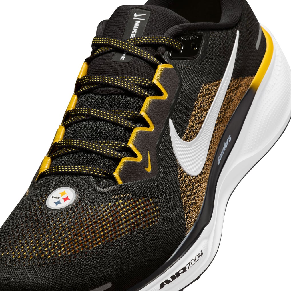Unisex Pittsburgh Steelers Nike Black Zoom Pegasus 41  display picture 3