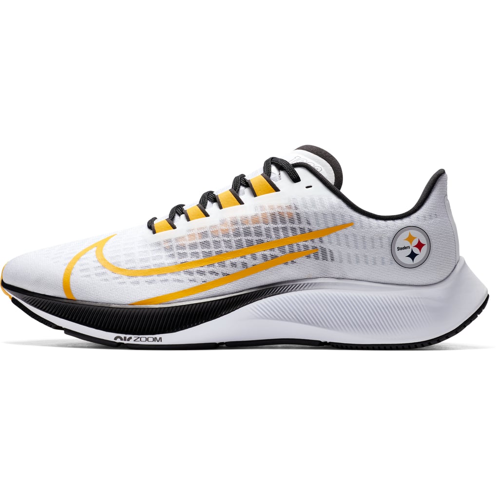 Pittsburgh Steelers Nike Unisex Zoom Pegasus 37 Running Shoe - White