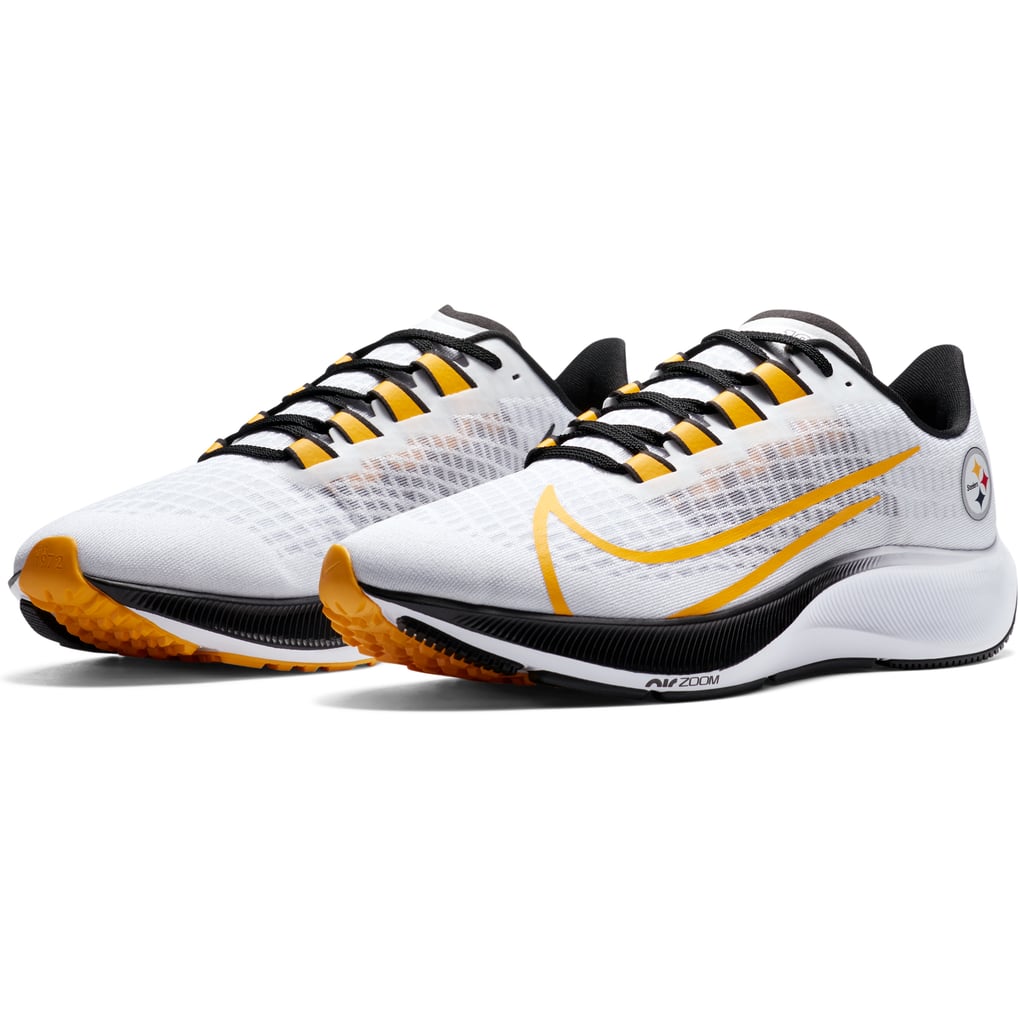 Pittsburgh Steelers Nike Unisex Zoom Pegasus 37 Running Shoe - White