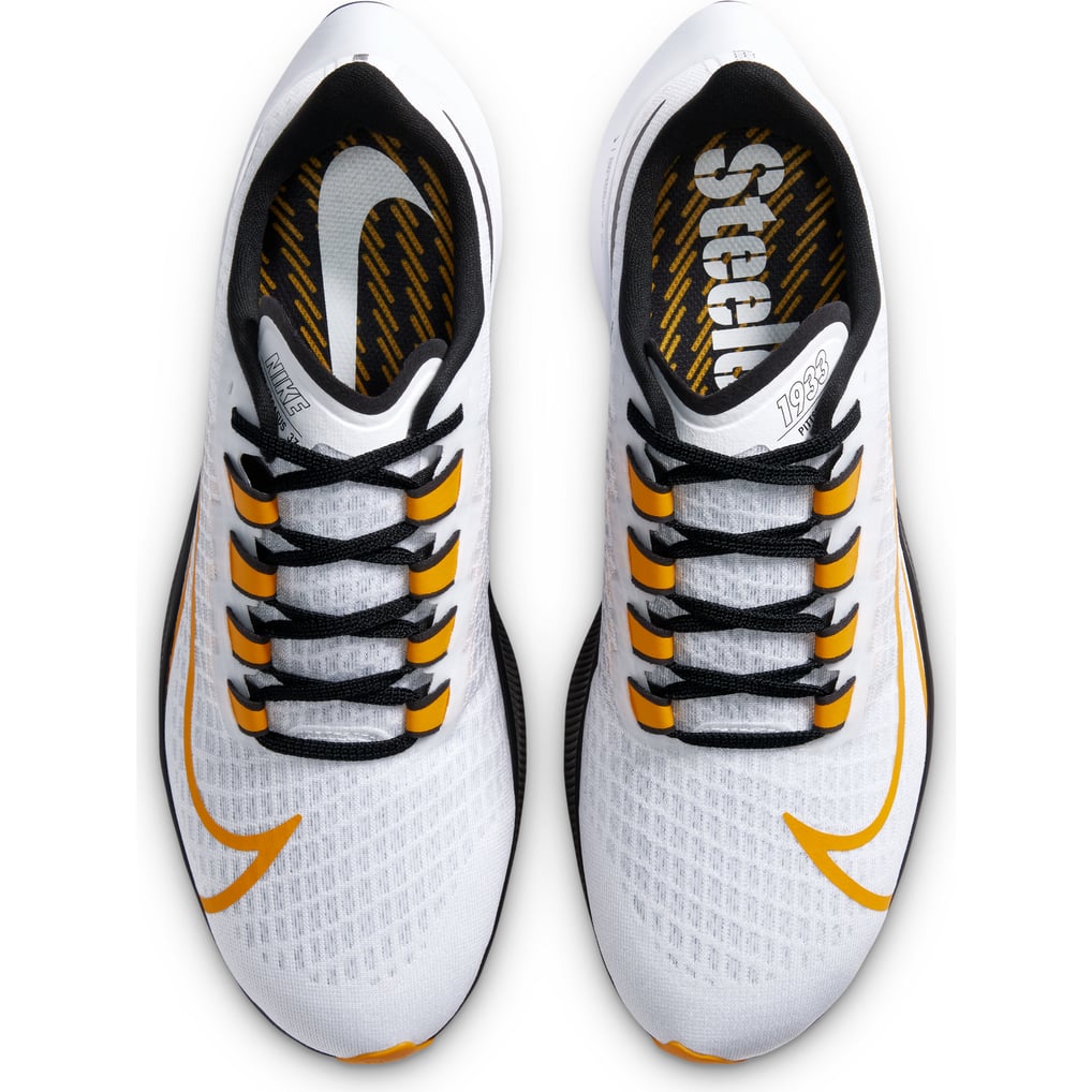 Pittsburgh Steelers Nike Unisex Zoom Pegasus 37 Running Shoe - White