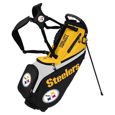 Pittsburgh Steelers WinCraft Back Nine Stand Golf Bag