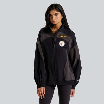 Pittsburgh Steelers lululemon Women's Ventilated Oversized Track Jacket - Black