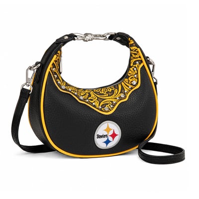 Pittsburgh Steelers Montana West Women's Crescent Shoulder Bag