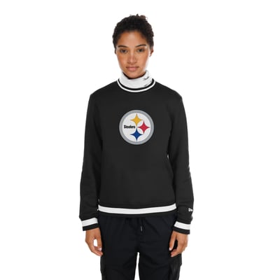  Pittsburgh Steelers New Era Women's Sport Classics Turtleneck - Black