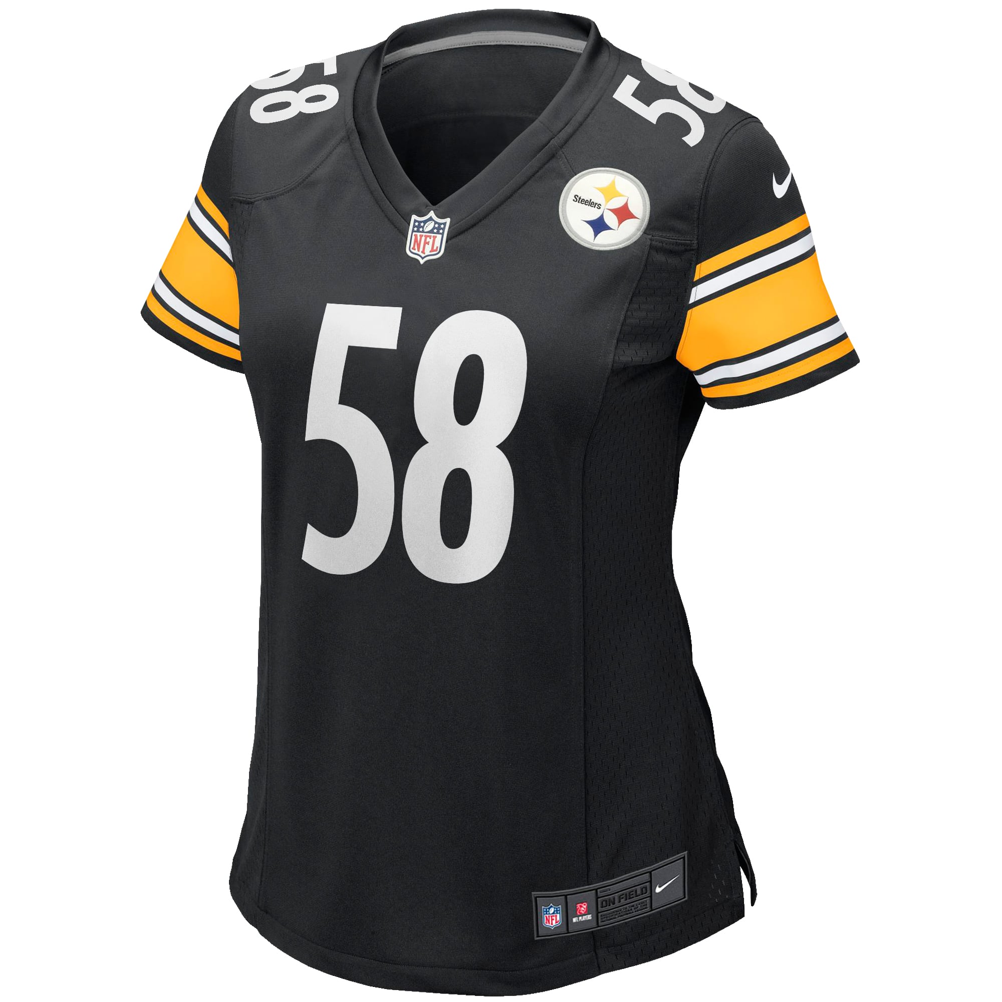 Women's Pittsburgh Steelers Jack Lambert Nike Black Game Retired