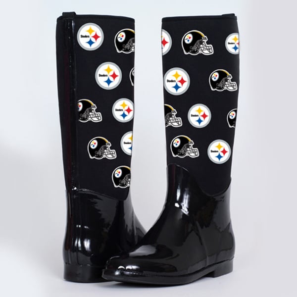 Steelers Rain Boots Pittsburgh Steelers Womens Storm Ready Rain Boot FOCO main image 4
