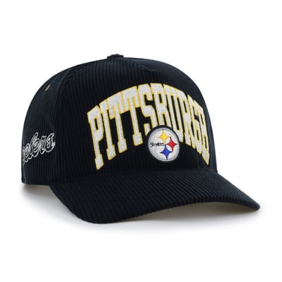 Pittsburgh Steelers Stoney Clover Lane x '47 Women's Big Arch Hitch Adjustable Hat - Black