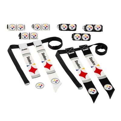 Pittsburgh Steelers Franklin Sports Youth NFL Flag Football Set